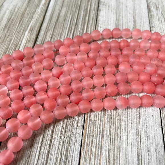 Cherry Quartz Beads Jewelry Making - Picture 1 of 3